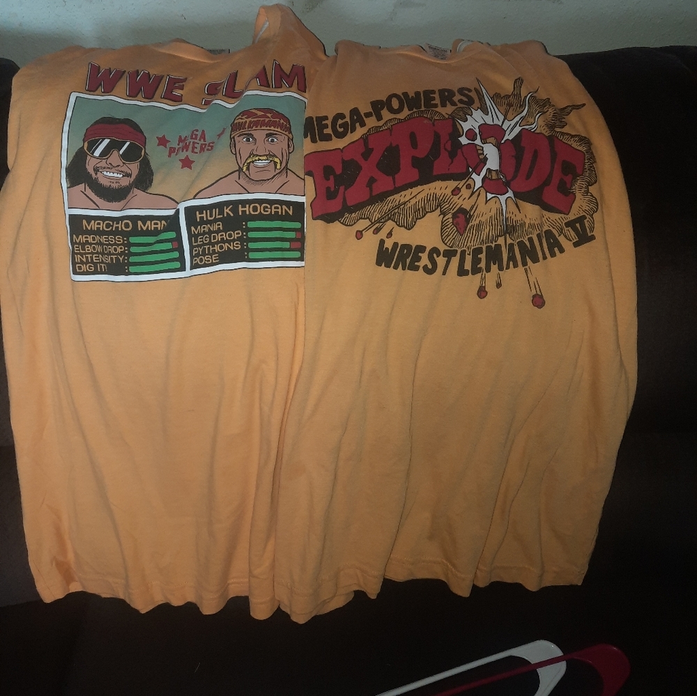 2 wwe mega powers homage xl shirt
